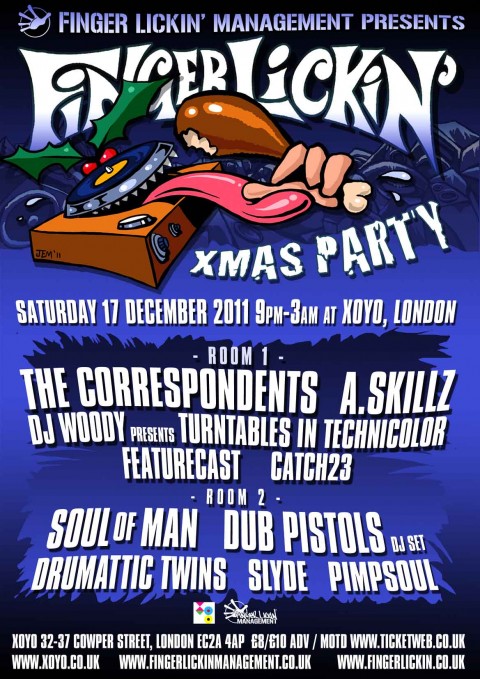 Win a pair of tickets to the Finger Lickin’ Christmas Party…