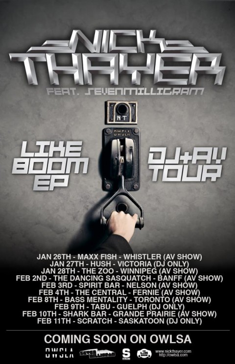 Nick Thayer Canada AV/DJ Tour 2012