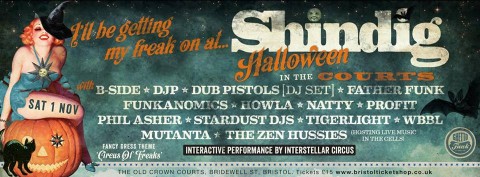 Shindig Halloween and Ghetto Funk’s 4th Birthday – Bristol  01/11
